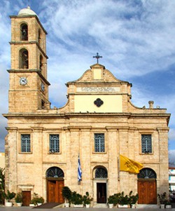 the cathedral in Chania, Crete